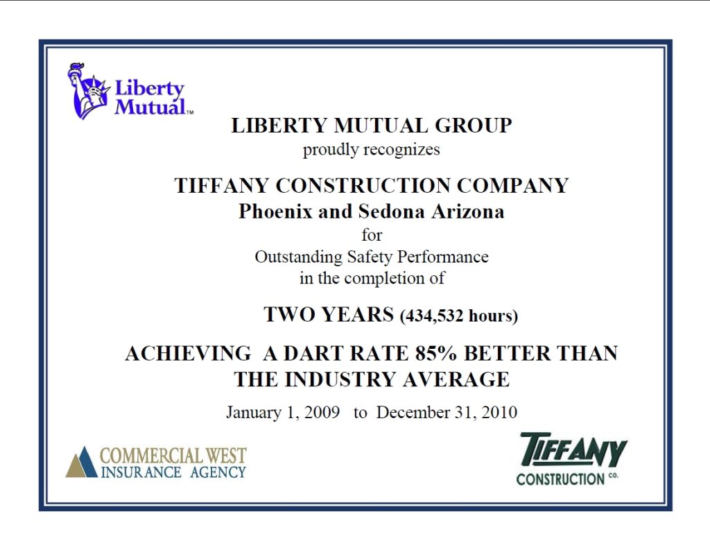 Outstanding Safety Performance Award 2010